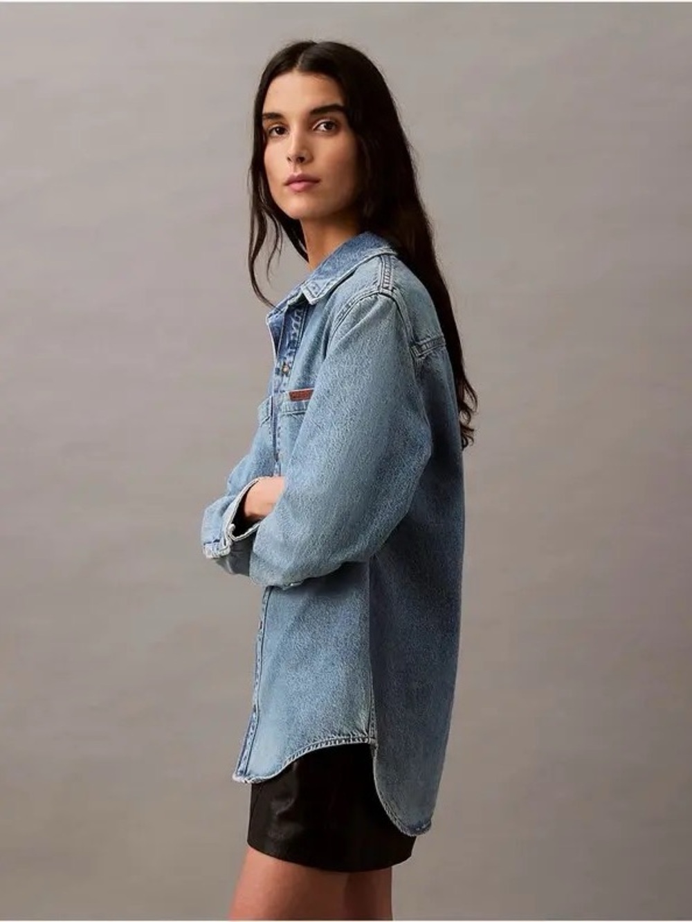 Calvin Klein Collection Lean Denim Overshirt